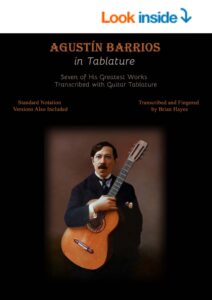 Agustin Barrios in Tablature