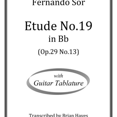 Etude No.19 in B flat (Op. 29. No. 13) (Fernando Sor)