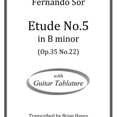 Etude No.5 in B minor (Op.35 No.22) (Fernando Sor)