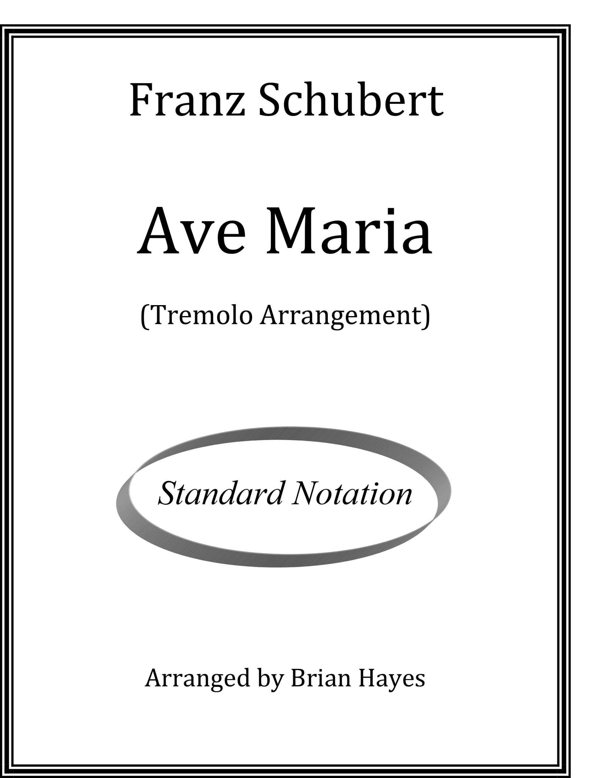 Ave Maria (Franz Schubert) Standard Notation