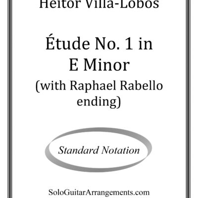 Étude No. 1 in E Minor (Heitor Villa-Lobos) – Standard Notation