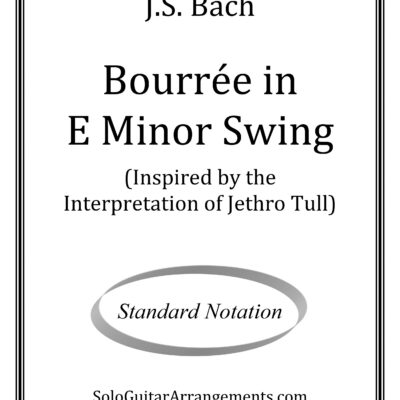 Bourrée in E Minor Swing (J.S. Bach) – Standard Notation